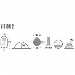 High Peak Vision 2 telts