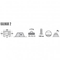 High Peak Kalmar 2 telts