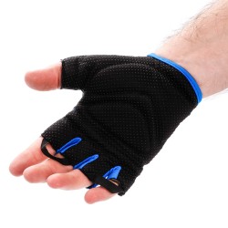 Meteor Blue/Green gloves velo cimdi