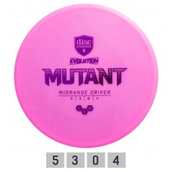 Discomania diskgolfa disks Midrange Driver NEO MUTANT Evolution Pink 5/3/0/4