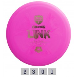 Discomania diskgolfa disks Putter HARD EXO LINK Evolution Pink 2/3/0/1