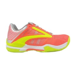 Dunlop EXTREME sieviešu apavi Padel tenisam, coral/fluo yellow, size EU 41