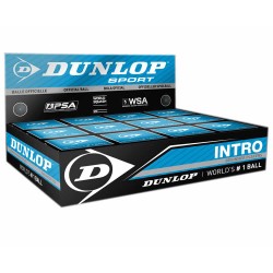 Dunlop skvoša bumbiņas INTRO blue-beginners +12% +40%  12-box