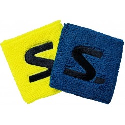 Salming Wristband Short 2-Pack Blue florbola spēlētāja īsais sviedru aproču komplekts (1184839-0308)