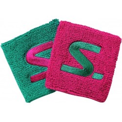 Salming Wristband Short 2-Pack Pink florbola spēlētāja īsais sviedru aproču komplekts (1184839-5151)