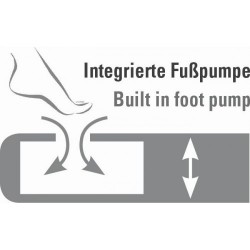 High Peak Multi Comfort Plus Airbed piepūšamā gulta ar integrētu kājas pumpi (40053)