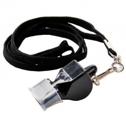 Meteor Wolf plus with silicone mouthpiece Black 38511 tiesnešu svilpe