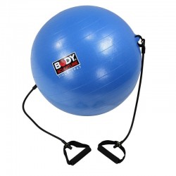 Antiburst vingrošanas bumba with fitnesa gumijas 65 cm BB 001TR