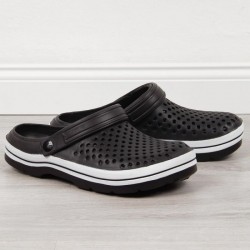 Kubota vīriešu EVE301A black openwork foam čības