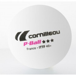 Cornilleau galda tenisa bumbiņas P-BALL ITTF white 3 gab..