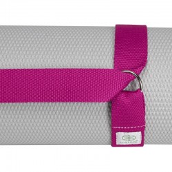 Gaiam pink jogas paklājs strap 61711