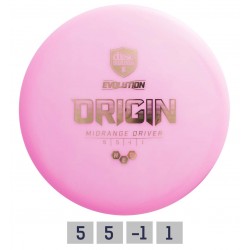 Discmania diskgolfa disks Midrange Driver NEO ORIGIN Evolution Pink 5/5/-1/1