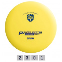 Discmania diskgolfa disks Putter D-LINE P2 FLEX 2 Yellow 2/3/0/1