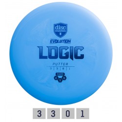 Discmania diskgolfa disks Putter HARD EXO LOGIC Evolution Blue 3/3/0/1