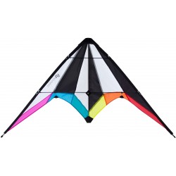 Dragonfly triku gaisa pūķis 51XB Stunt Kite BISE 115 Black/White/Pink/Blue